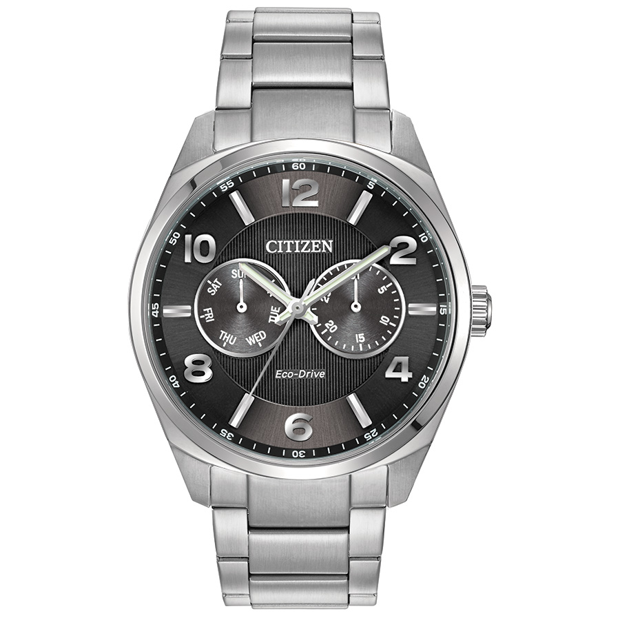 Citizen Dress/Classic Eco Men's Watch, Stainless Steel Black Dial