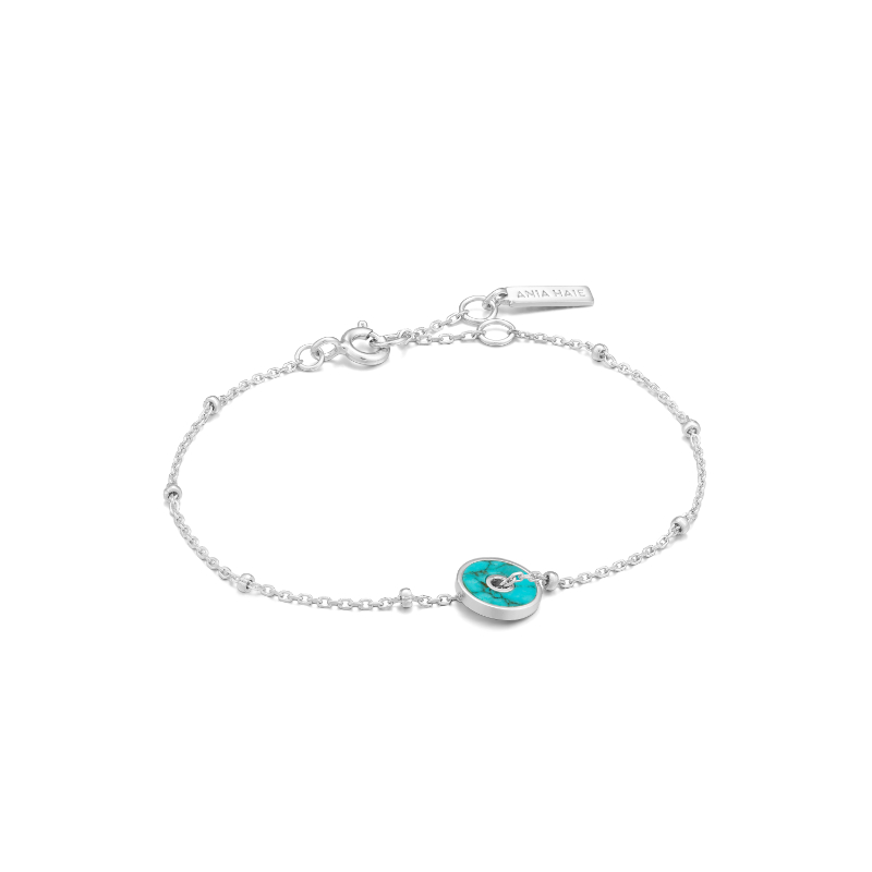 TURQUOISE DISC BRACELET