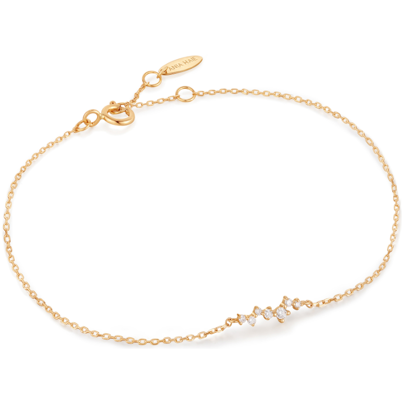 14KT GOLD STARGAZER NATURAL DIAMOND CONSTELLATION BRACELET