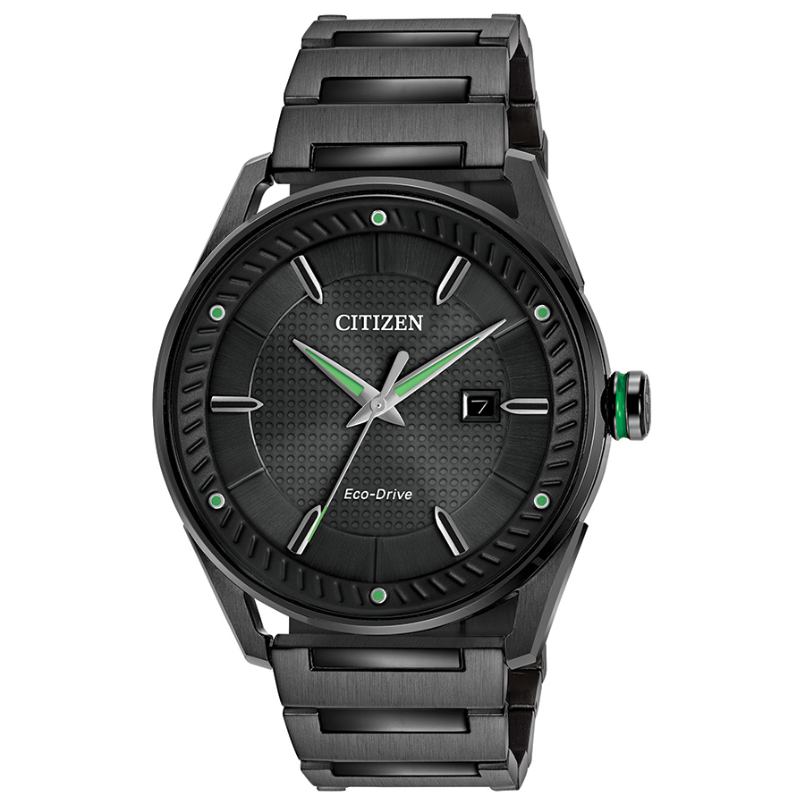 Citizen Weekender Men's Watch, Stainless Steel Black Dial