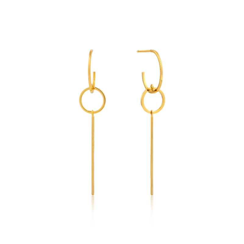 Modern Solid Drop Earrings