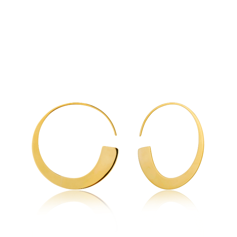 Geometry Slim Hoop Earrings