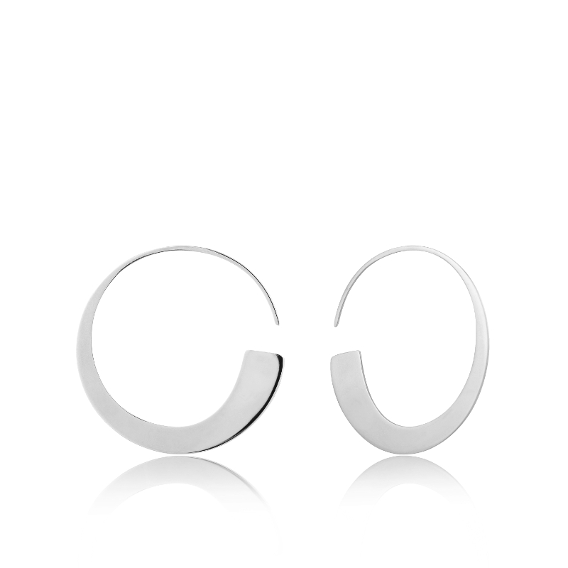 Geometry Slim Hoop Earrings