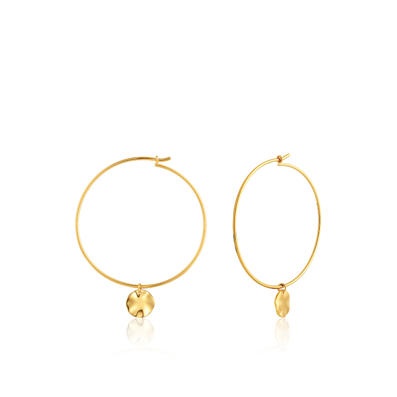 Ripple Hoop Earrings