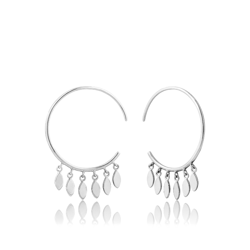 Multi-Drop Hoop Earrings