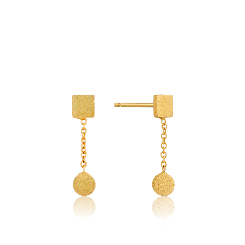 Two Shape Drop Earrings