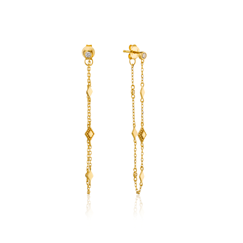 BOHEMIA CHAIN STUD EARRINGS