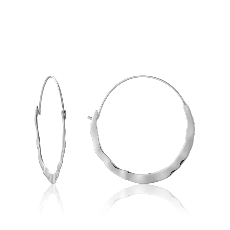 CRUSH HOOP EARRINGS