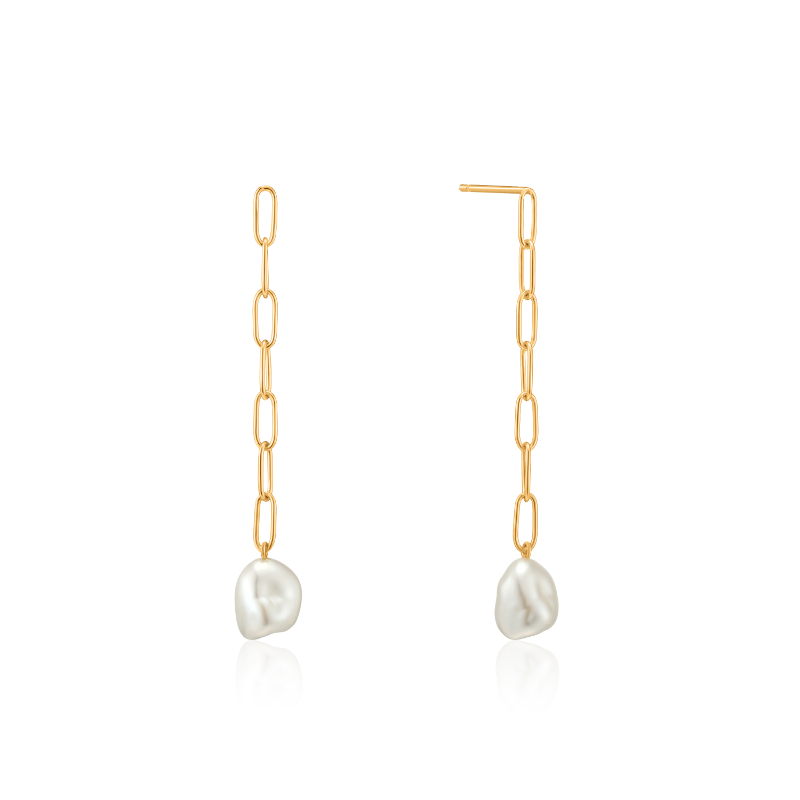 PEARL CHUNKY DROP EARRINGS