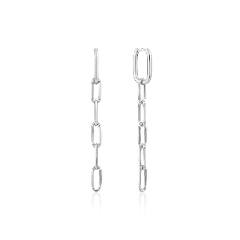 CABLE LINK DROP EARRINGS