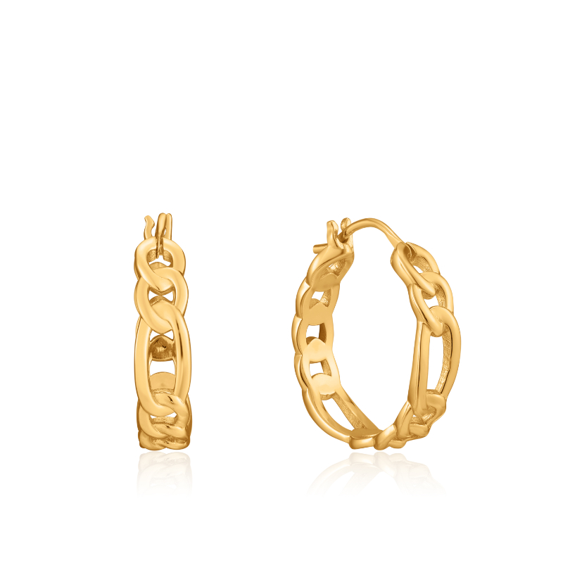 FIGARO CHAIN HOOP EARRINGS