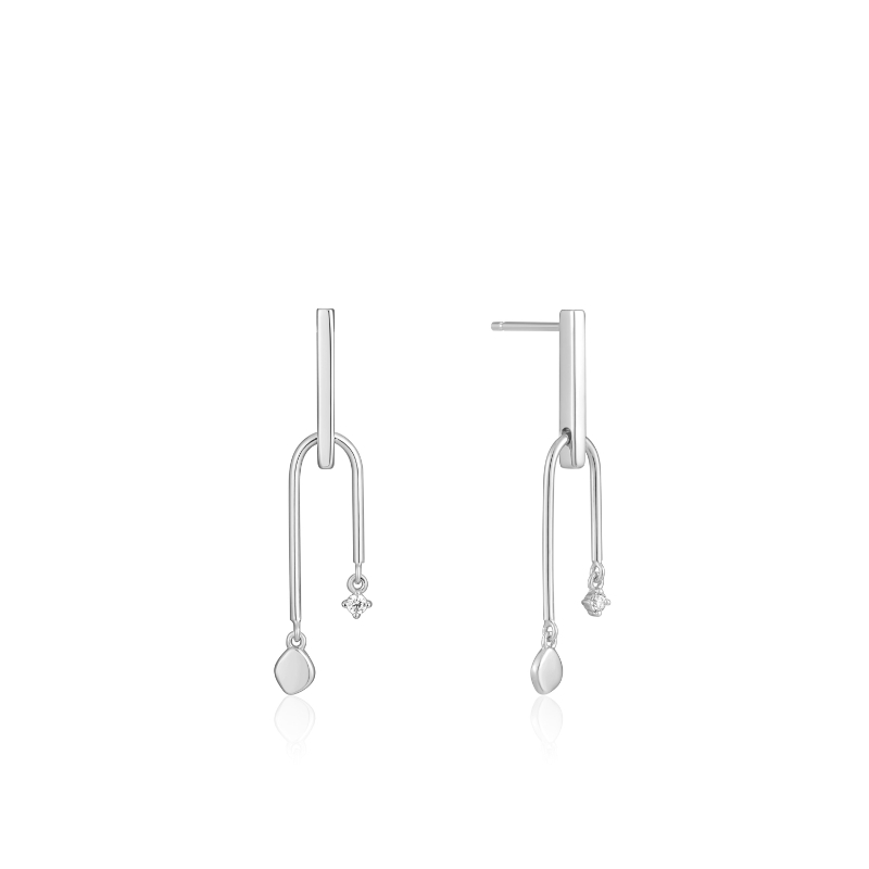 DOUBLE DROP STUD EARRINGS