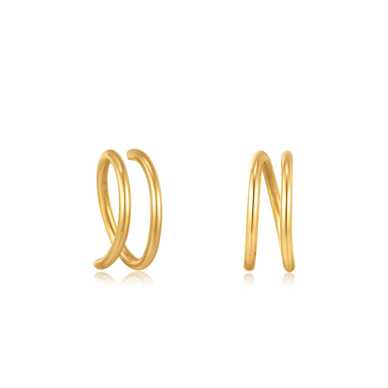 14KT GOLD TWIST EARRINGS