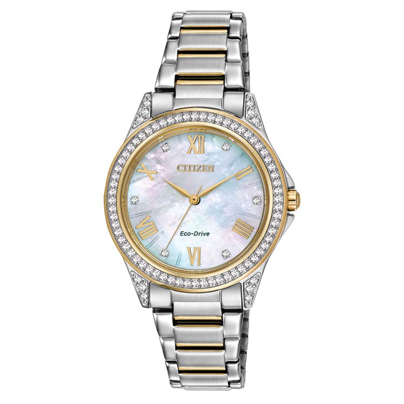 Citizen Dress/Classic Eco Women's Watch, Stainless Steel White Dial