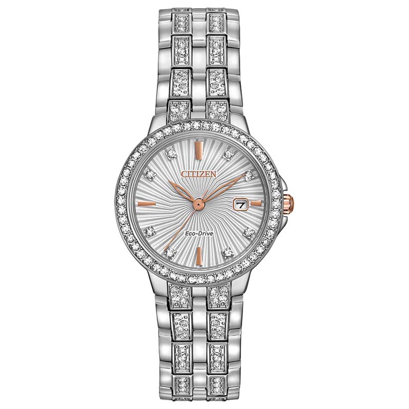 Citizen Dress/Classic Eco Women's Watch, Stainless Steel Silver-Tone Dial