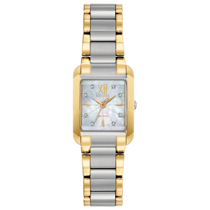 Citizen Dress/Classic Eco Women's Watch, Stainless Steel White Dial