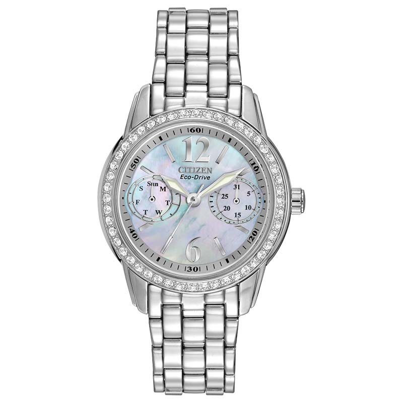 Citizen Dress/Classic Eco Women's Watch, Stainless Steel White Dial