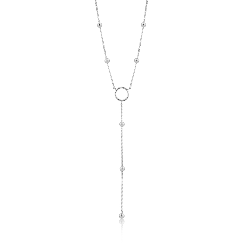 Modern Circle Y Necklace