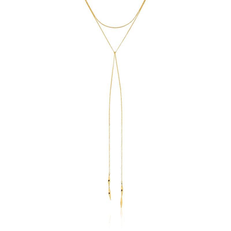 HELIX LARIAT 16" NECKLACE