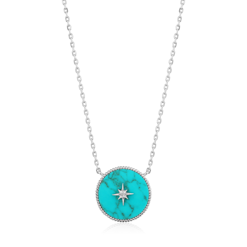 TURQUOISE EMBLEM NECKLACE