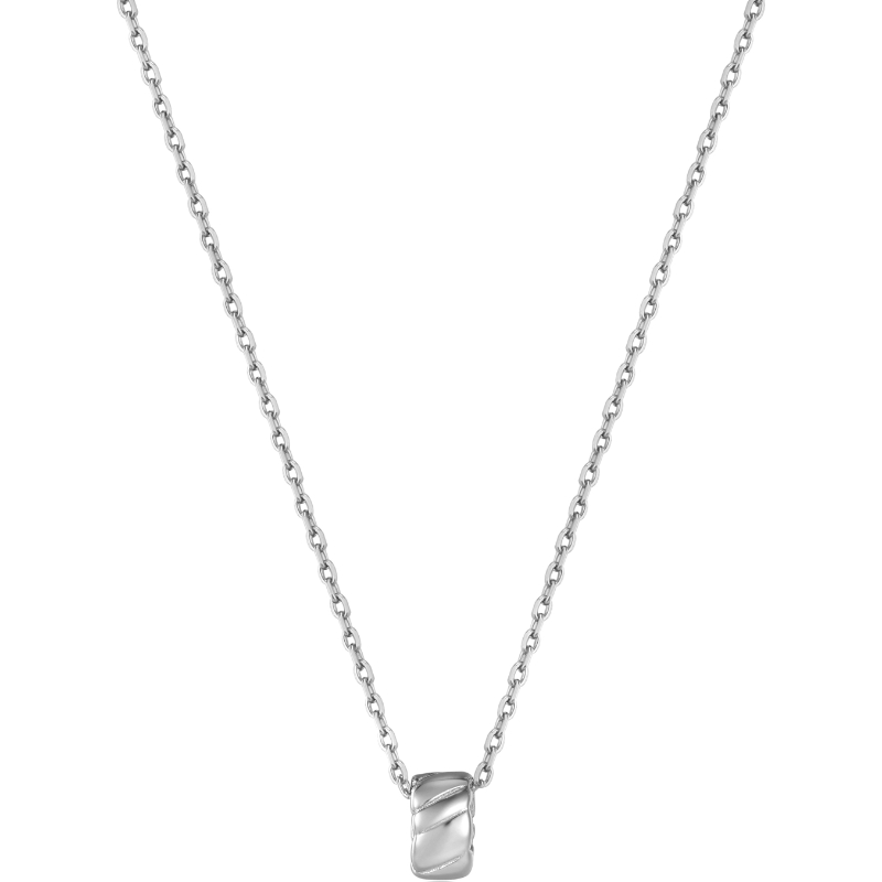 Smooth Twist Pendant Necklace