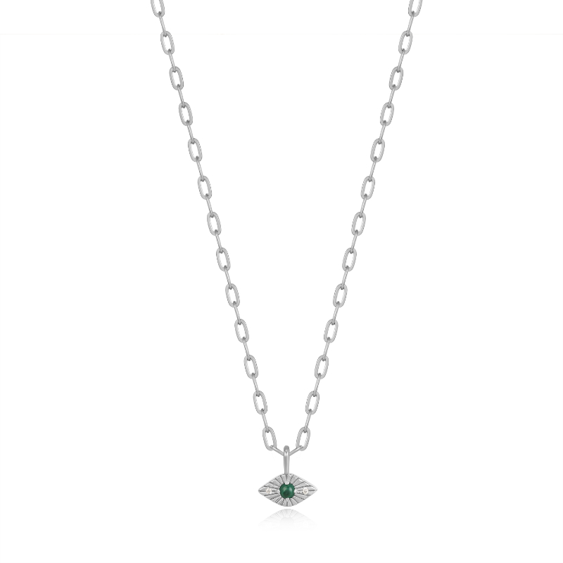 Malachite Evil Eye Necklace