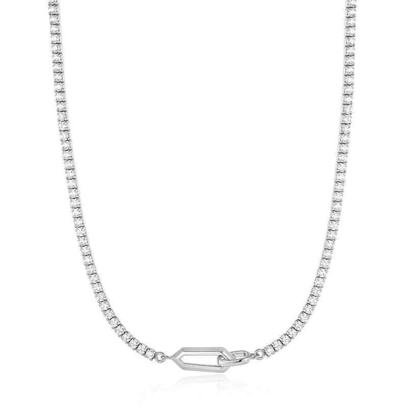 SPARKLE CHAIN INTERLOCK NECKLACE