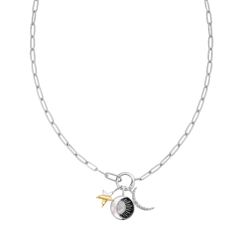 Silver Celestial Charm Necklace