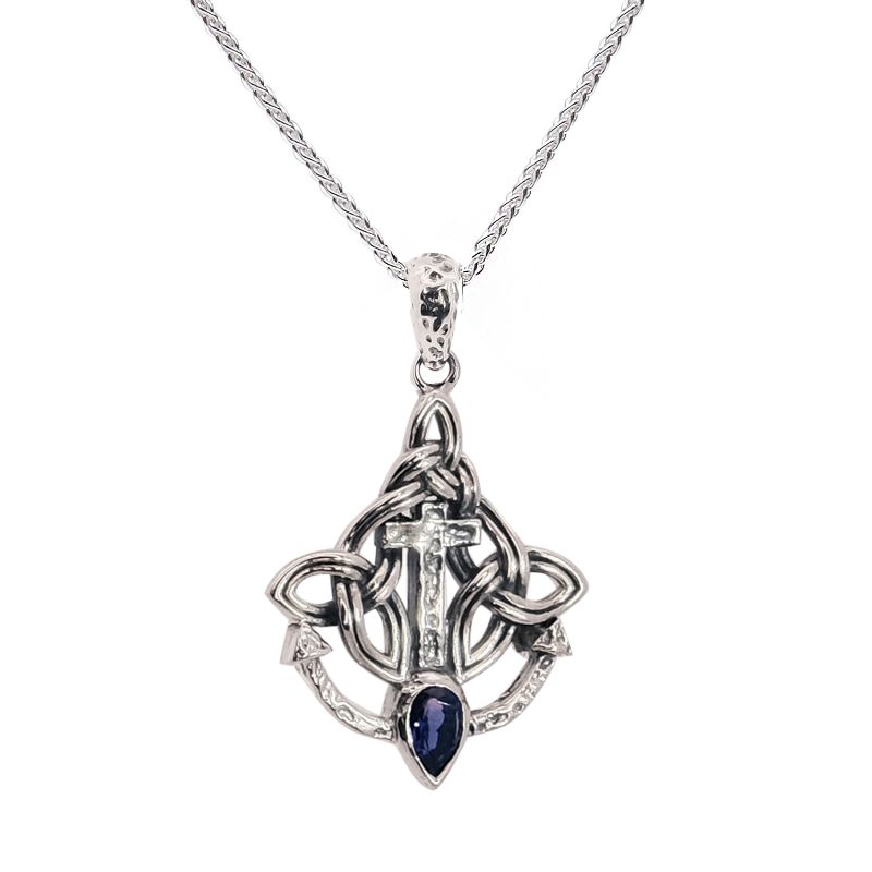 Sterling Silver Anchor Iolite Rocks 