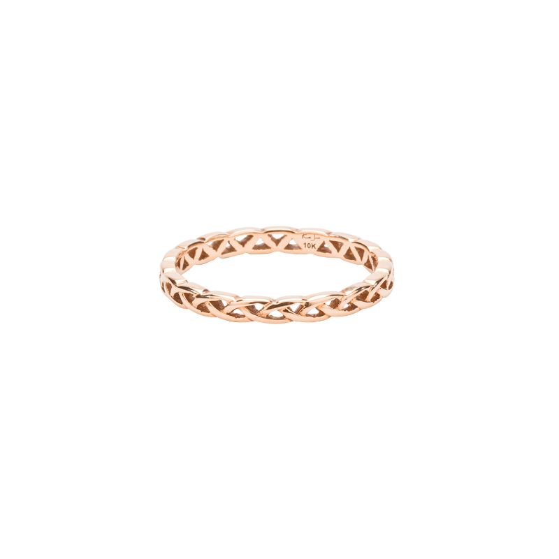 Rose Weave Knot "Tulla" Ring Narrow