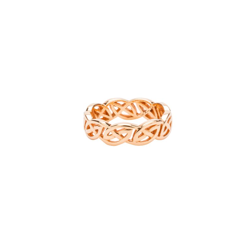 Rose Eternity Knot "Lomond" Ring Medium