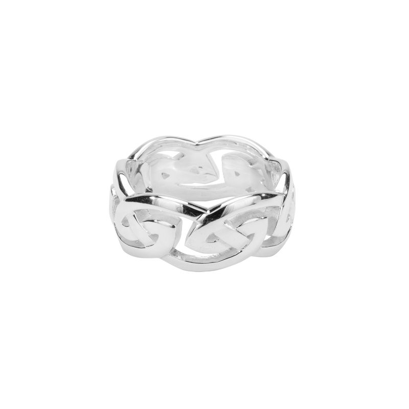 Sterling Silver Eternity Knot  Gowan Ring X-Wide