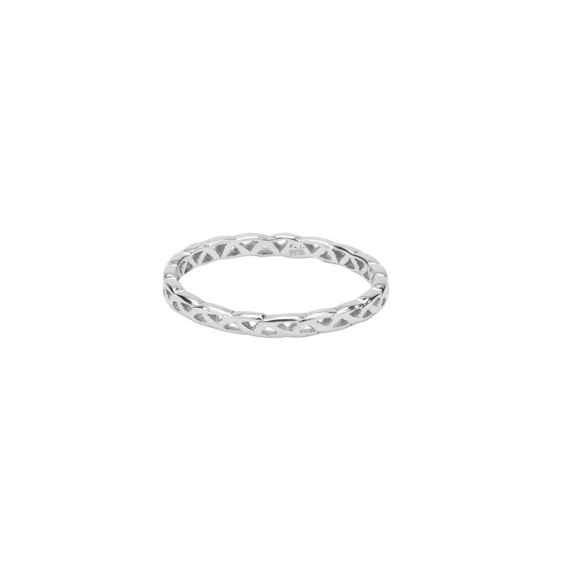 Sterling Silver Weave Knot Tulla Ring Narrow