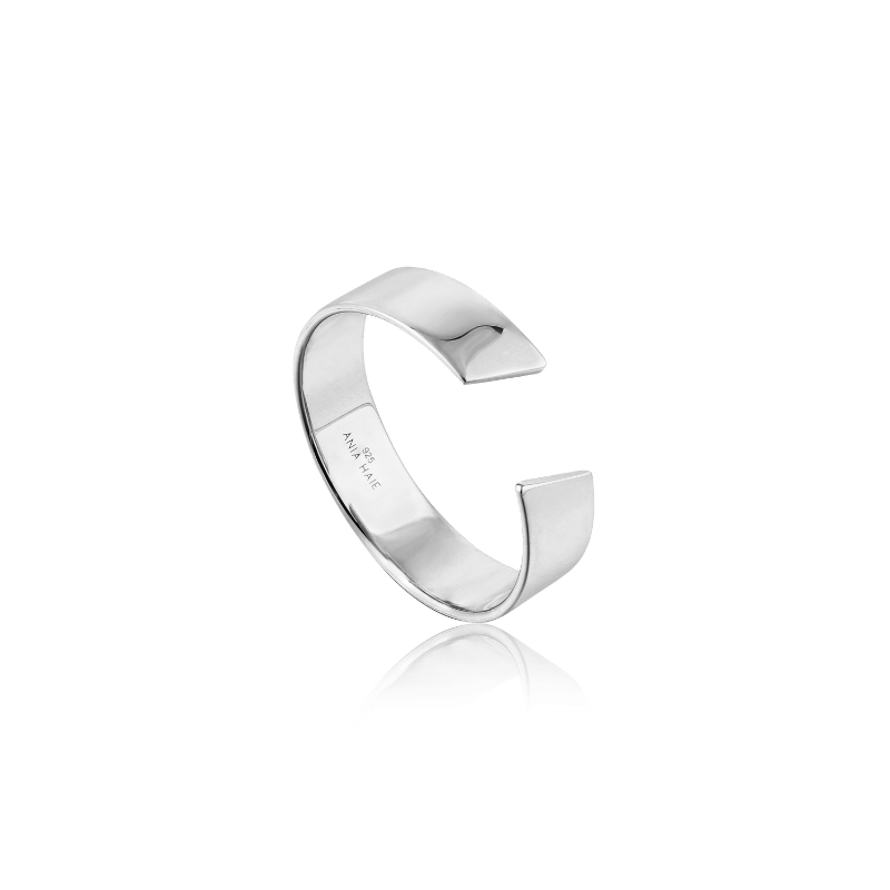 Geometry Wide Adjustable Ring