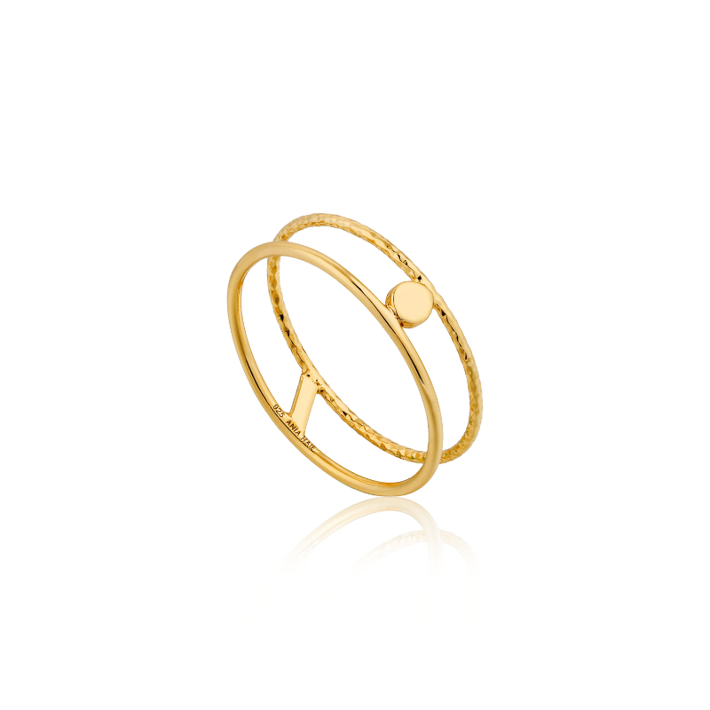 Texture Double Band Ring