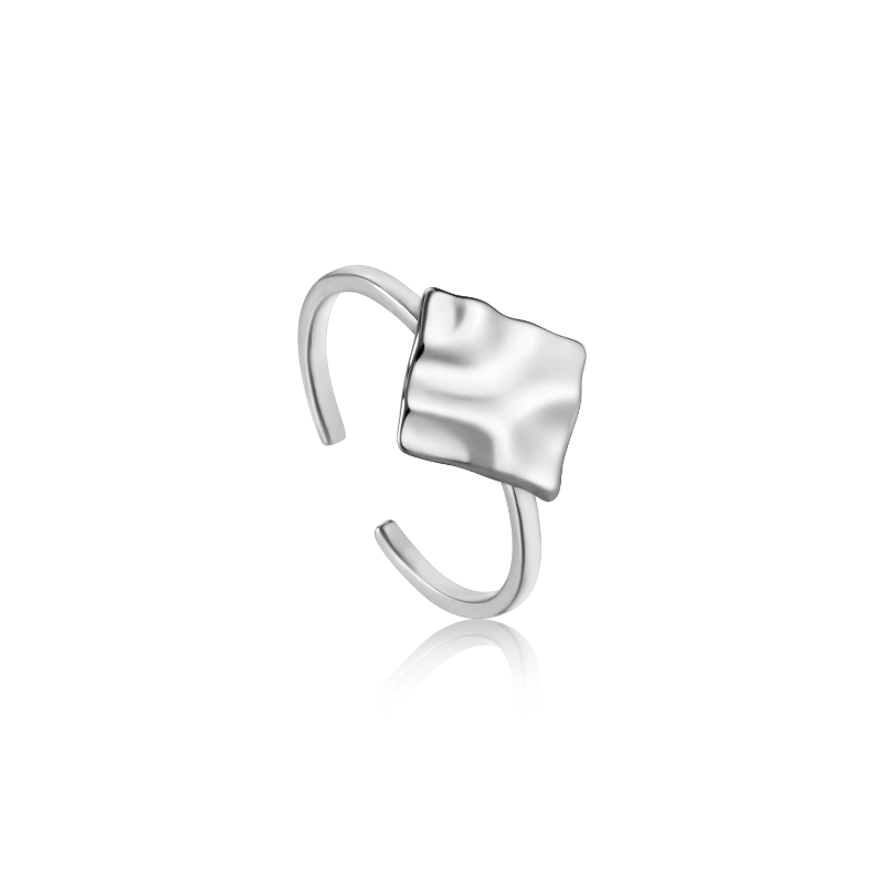 CRUSH SQUARE ADJUSTABLE RING