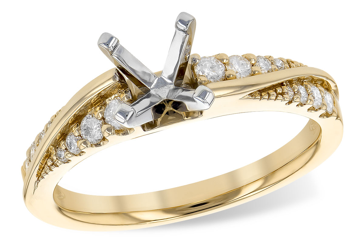 14KT Gold Semi-Mount Engagement Ring