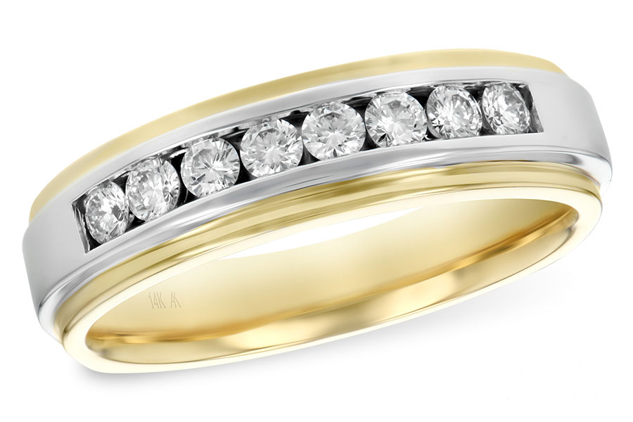 14KT Gold Mens Wedding Ring