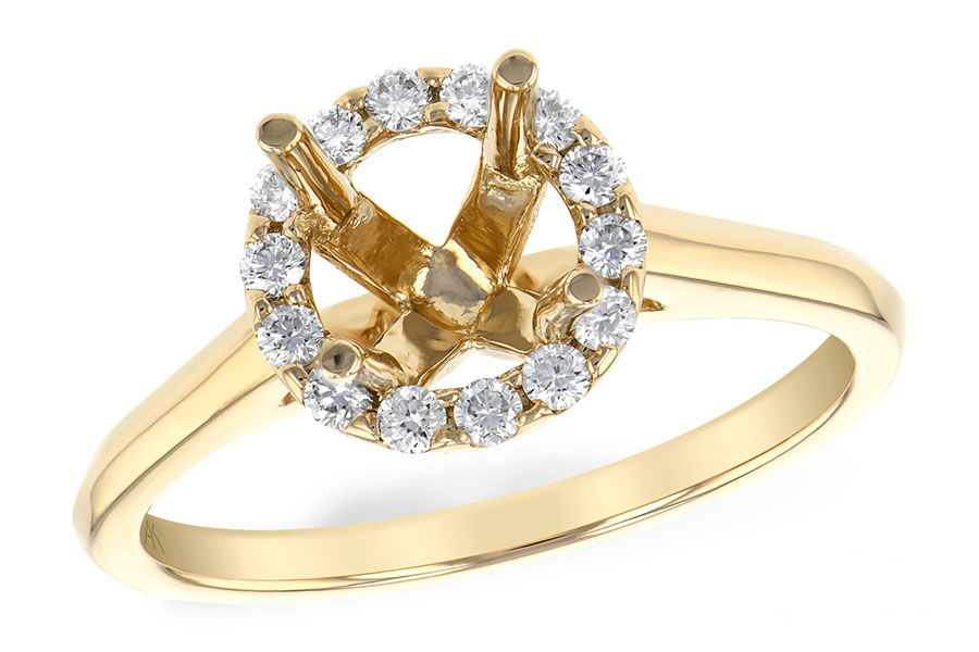 14KT Gold Semi-Mount Engagement Ring