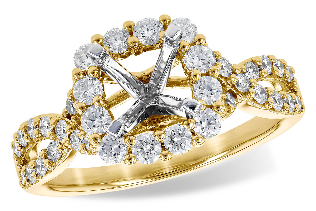 14KT Gold Semi-Mount Engagement Ring