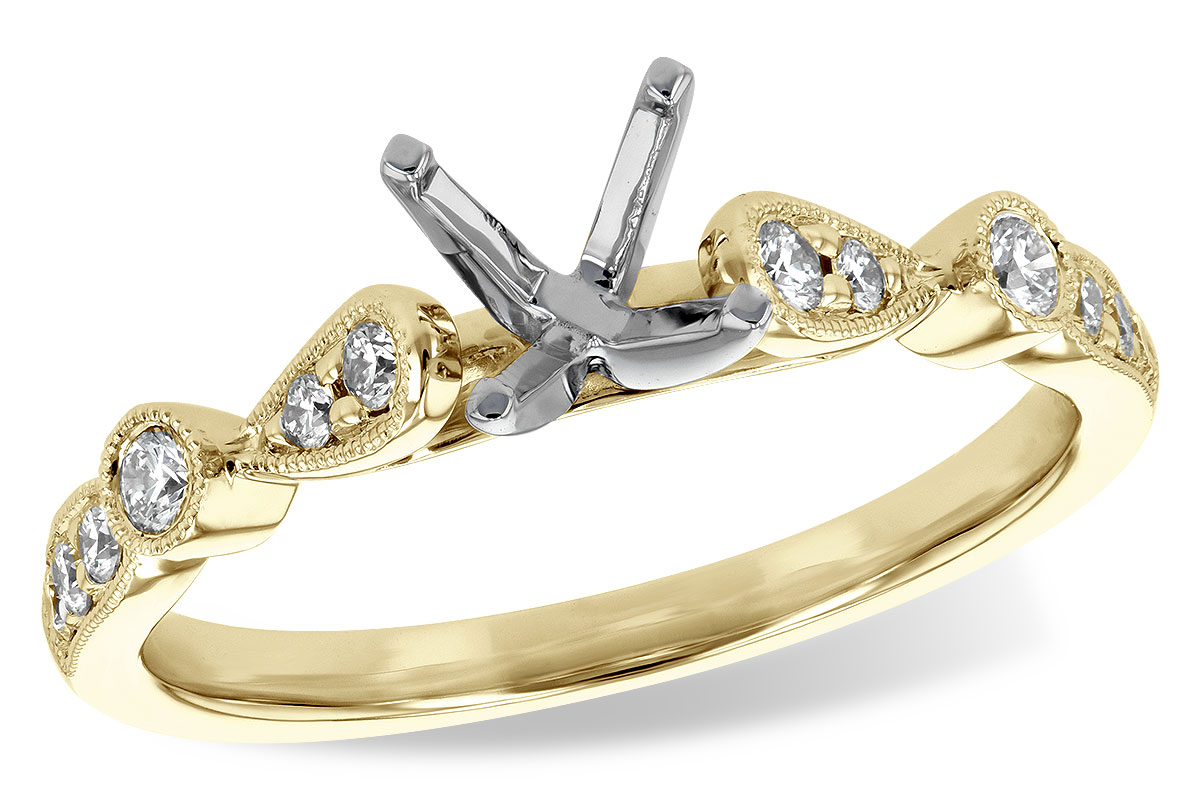 14KT Gold Semi-Mount Engagement Ring