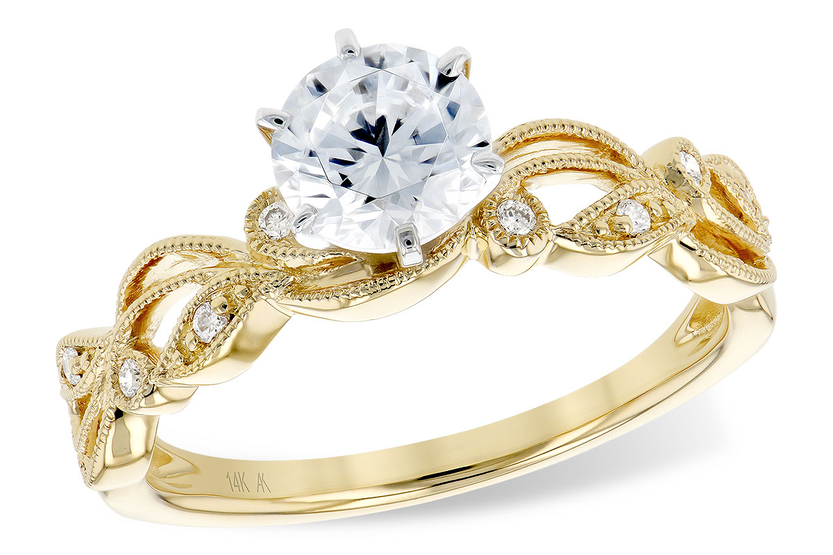 14KT Gold Semi-Mount Engagement Ring