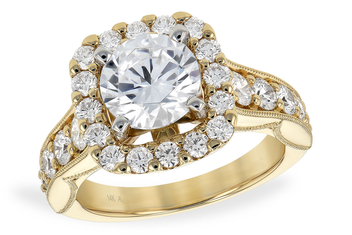 14KT Gold Semi-Mount Engagement Ring